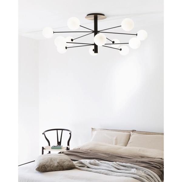 Люстра Ideal Lux 273709 Cosmopolitan G9 12x15W IP20 чорна - фото №1