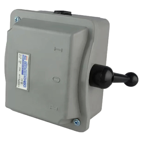 Рубильник Аско-Укрем QS5-30N A0100010005 1-0-1 на 30А - фото №1