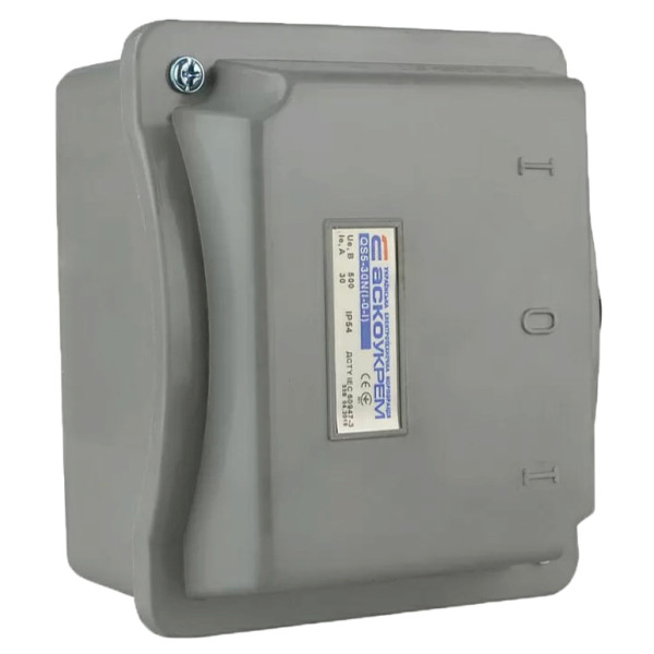 Рубильник Аско-Укрем QS5-30N A0100010005 1-0-1 на 30А - фото №2