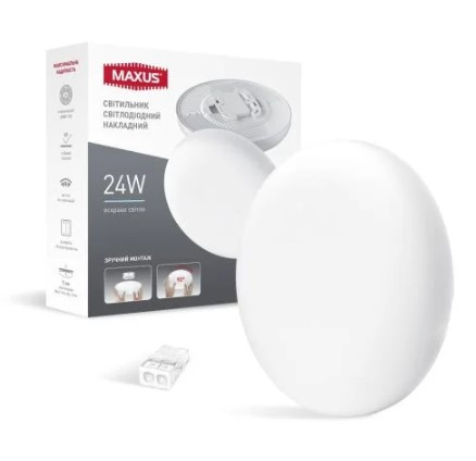 Круглий світильник Maxus SP Surface 24Вт 4100K (1-MSP-2441-CS) - фото №2