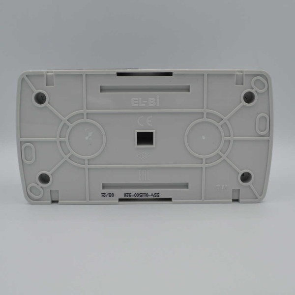 Выключатель EVA серый 2кл с подсветкой + Розетка с заземлением с крышкой IP54 ( 554-011500-923 ) - фото №3