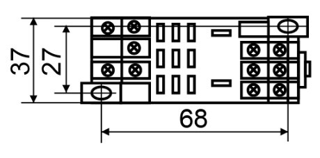 Разъем Аско-Укрем PTF11A под реле LY3 (A0090060002) - фото №1