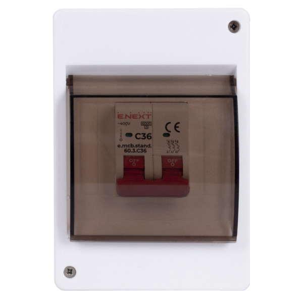 Навесной пластиковый корпус E.Next e.plbox.stand.n.04k 4-модульный (s029112) - фото №1