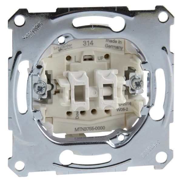 Механизм кнопочного выключателя для рольставен 1-полюс Merten, MTN3755-0000