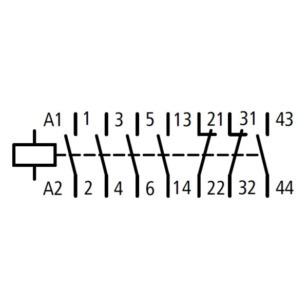 Контактор Schrack LTD41953 400В 2НР+2НЗ 90кВт розмір 4 котушка 230В AC - фото №3