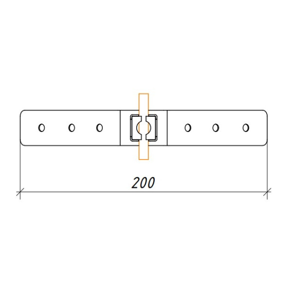 Тримач на кутовий гребінь даху Leo Lightman з тримачем Niro Ni (306133) - фото №3