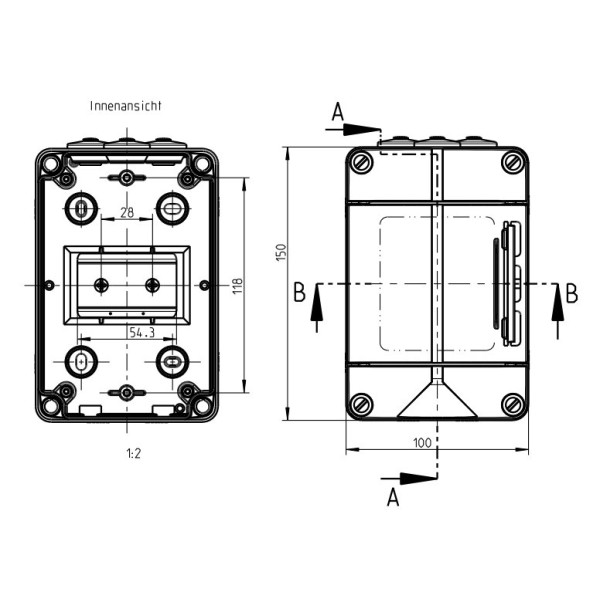 Щит навесной AK 003, под 3 автом. выкл - фото №16