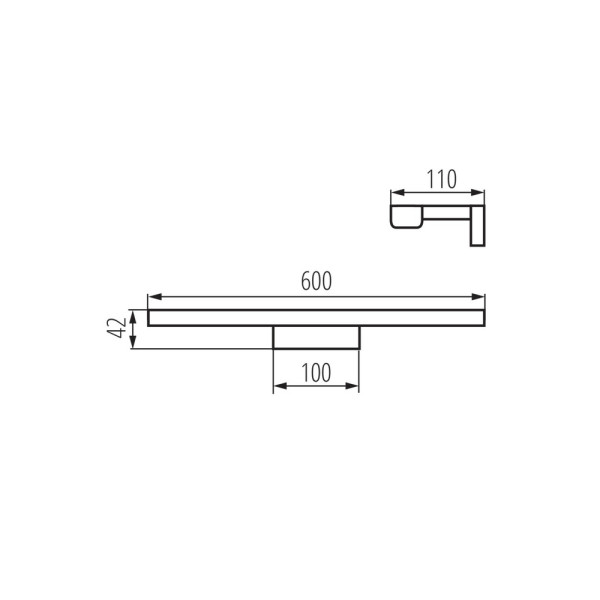 Бра, настінний світильник Kanlux 26684 Asten Led 12W 850Lm 4000K NW-B - фото №4