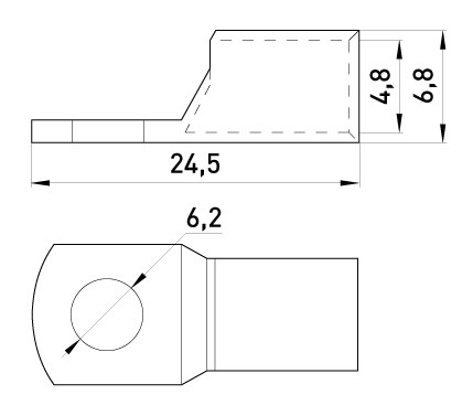 Медный кабельный наконечник E.Next е.end.stand.sc.10 (s040001) - фото №1