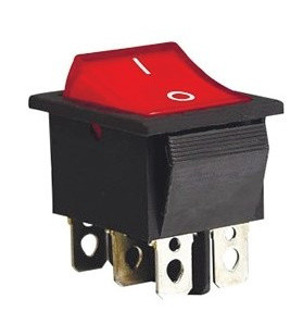 Переключатель TNSy KCD2-202 R/B красный (TNSy5500779)