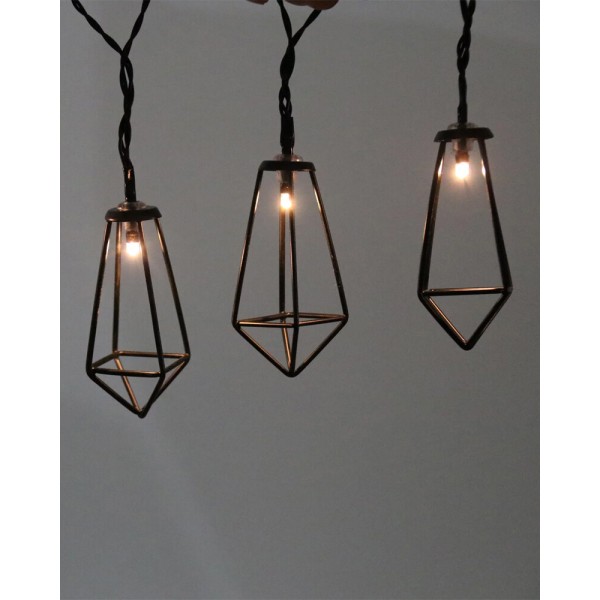 Гирлянда на батарейках Goldlux 312891 Alborg LED 2700K IP20 черная - фото №2