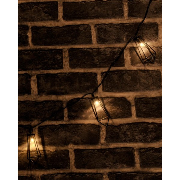 Гирлянда на батарейках Goldlux 312891 Alborg LED 2700K IP20 черная - фото №3