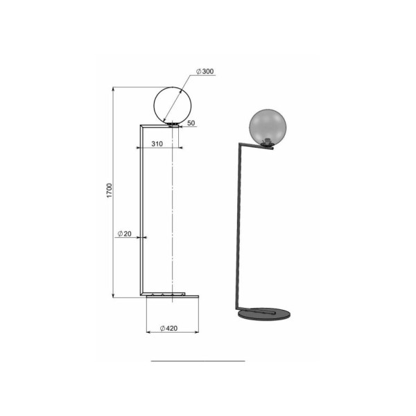 Торшер Pikart 23645-1 - фото №1