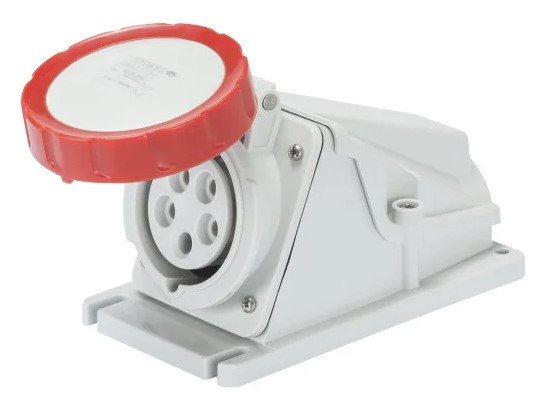 Стационарный разъем 90° GEWISS IP67 3P+N+E 32A 400В (GW62516)