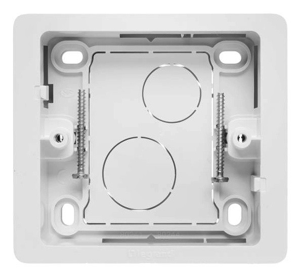 Однопостова коробка Legrand Celiane (080241) для накладного монтажу (білий) - фото №2