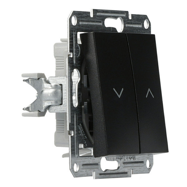 Выключатель для жалюзи без рамки антрацит Asfora, EPH1300171 - фото №1