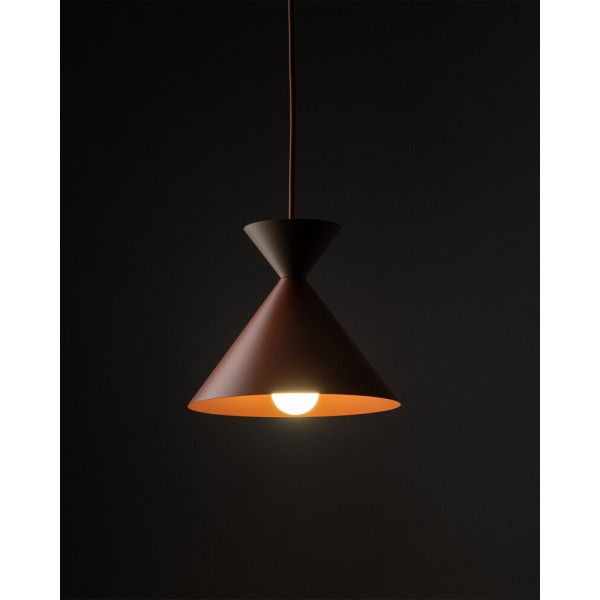 Підвісний світильник, люстра TK Lighting 11006 Matteo S E27 1x15W IP20 цегляний - фото №2