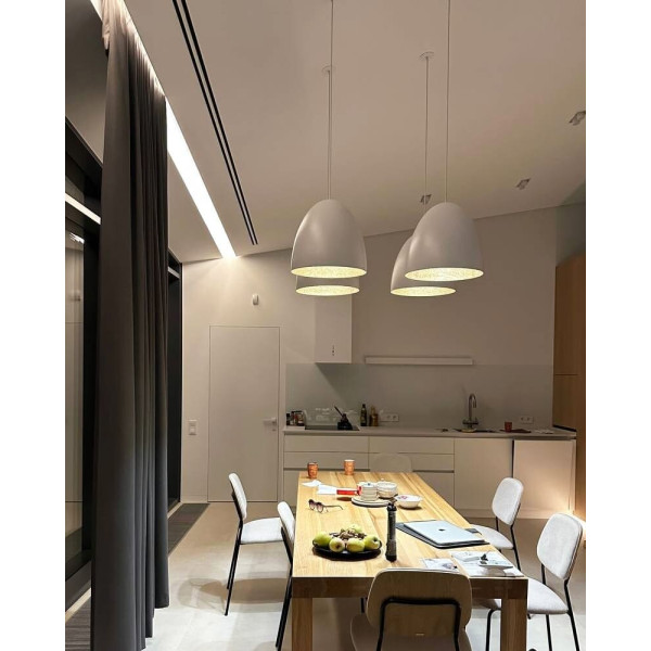 Подвесной светильник, люстра Nowodvorski 10323 Egg M E27 1x40W IP20 Белый - фото №2