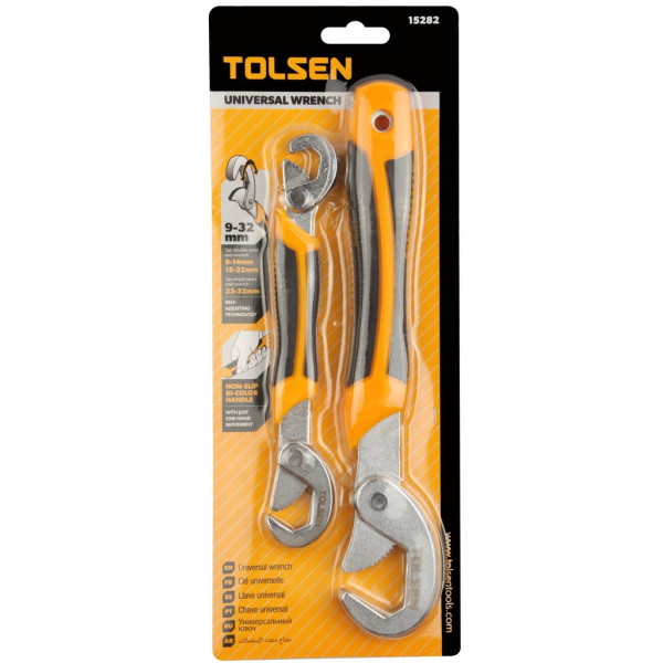 Набір універсальних ключів Tolsen (15282) 9-32мм (2шт) - фото №3