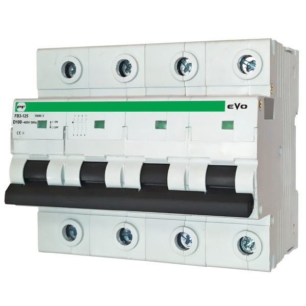 Автоматичний вимикач Promfactor EVO FB3-125 4P D 100A 15кА (FB3D4100)