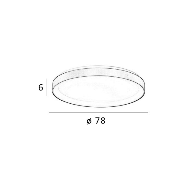Світильник стельовий Italux PLF-53675-078RC-WH-3KS4K-TRDIMM Vico LED 1x60W 3000K/4000K 5300Lm IP20 білий - фото №2