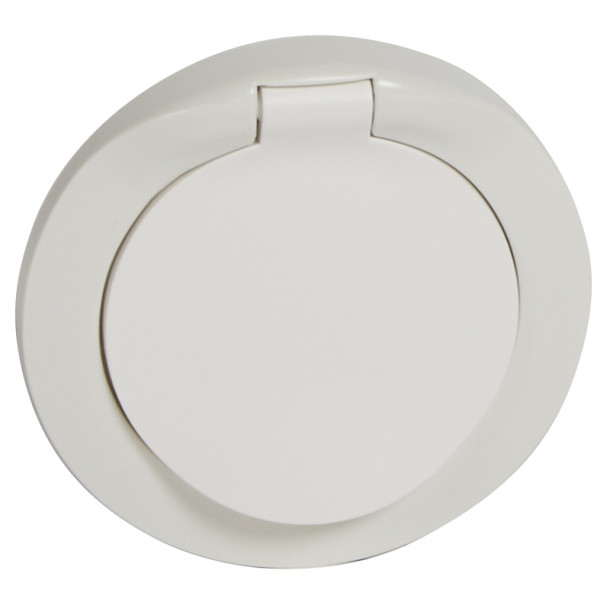 Панель розетки 2К+З с крышкой Legrand Celiane белая