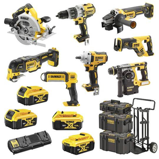 Набор из восьми инструментов DeWALT DCK856P4 XR Li-lon 18В 4х5Ач