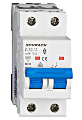 Електроавтомат 32А 2P 6ка С, Schrack Technik