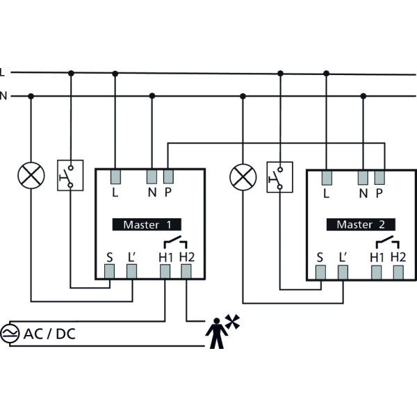 Одноканальний датчик присутності Theben theRonda P360-101 M UP WH 230В 10А 10с-60хв 360° IP54 (білий) - фото №6