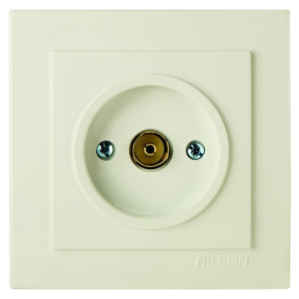 Розетка Nilson Touran кремова TV (24121029)