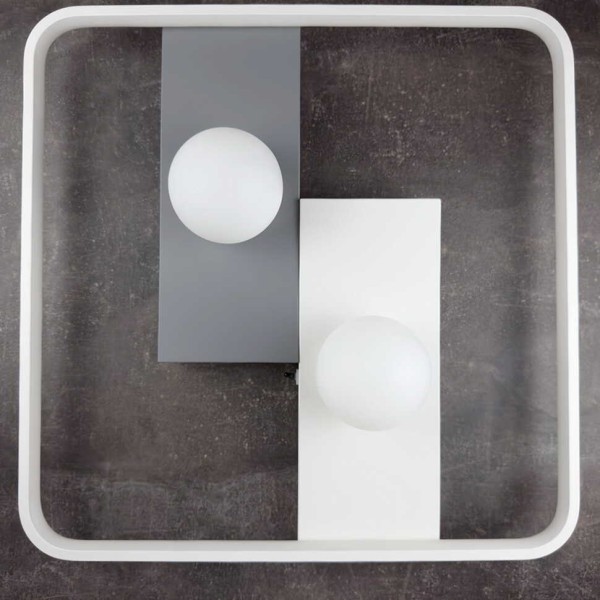 Світильник LED smart PICASSO-S+пульт 85W 3000-5000K IP20 квадрат біло-сірий Violux ( 220645 ) - фото №2