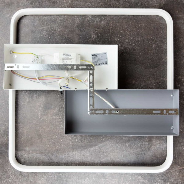 Світильник LED smart PICASSO-S+пульт 85W 3000-5000K IP20 квадрат біло-сірий Violux ( 220645 ) - фото №6