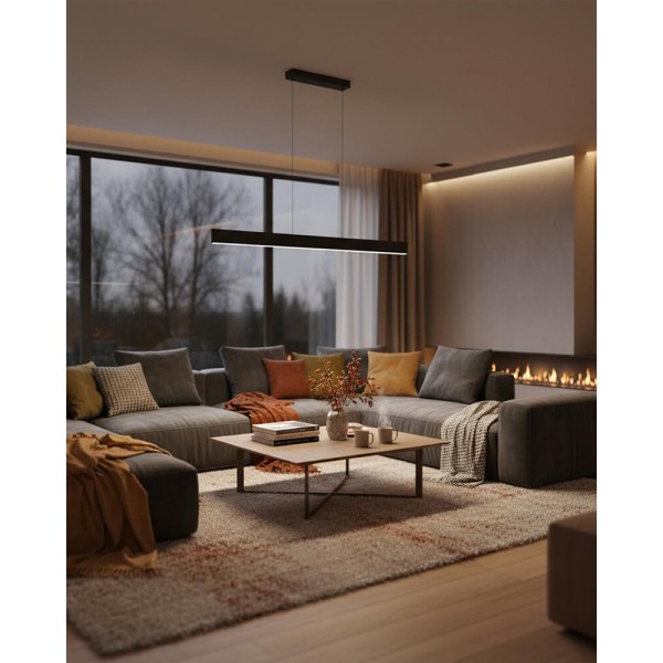 Подвесной светильник, люстра Goldlux 333834 Bernadetta LED 1x20W 4000K 2500Lm IP20 черный - фото №1