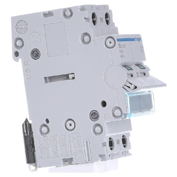 Вимикач навантаження Hager SBN263 2P 63А/400В 2м - фото №1