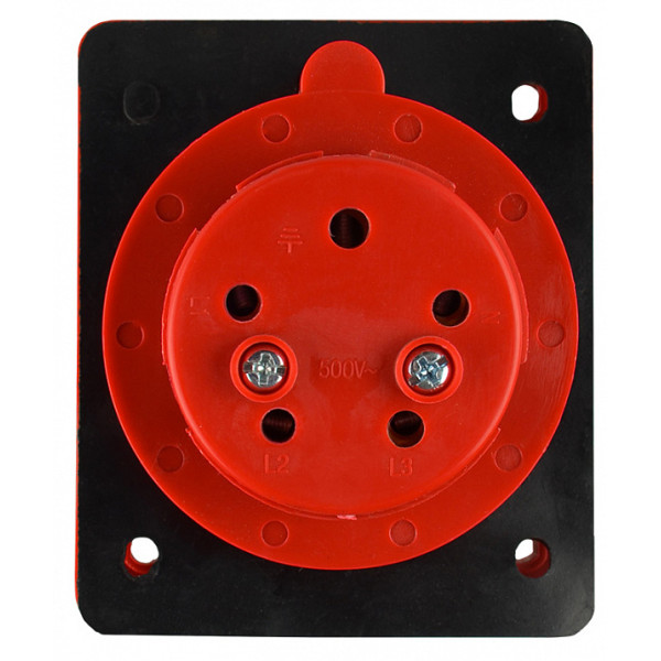 Силовой разъем Аско-Укрем ГВ 3Р+N+РЕ 32А/5 (425) (A0080030006) - фото №2