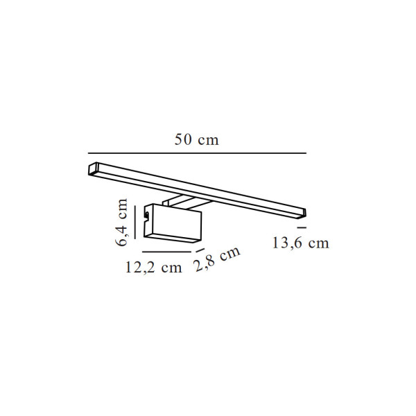 Светильник подсветка для зеркала Nordlux 2110701003 Marlee LED 1x8.9W 3000K 800Lm IP44 черный - фото №4