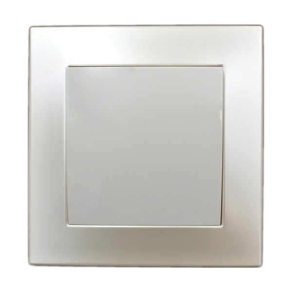 Рамка ELBI VEGA Silverline перлина 1-на ( 510-012500-271 ) - фото №3