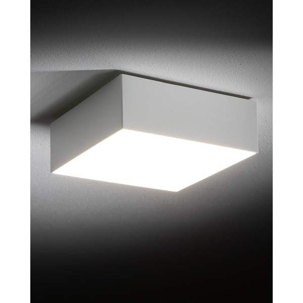 Потолочный светильник Nowodvorski 10428 Lid Square LED 1x15W 4000K 1600Lm IP20 белый - фото №1