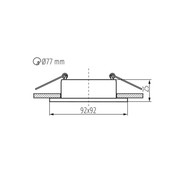 Точечный светильник Kanlux 37258 Feline DSL GX5.3/GU10 1x10W IP20 Bk - фото №2