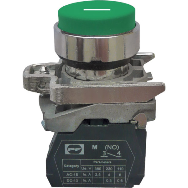Кнопка Promfactor FP4-BL3311 1NO «I» зелена (FP4-BL3311)
