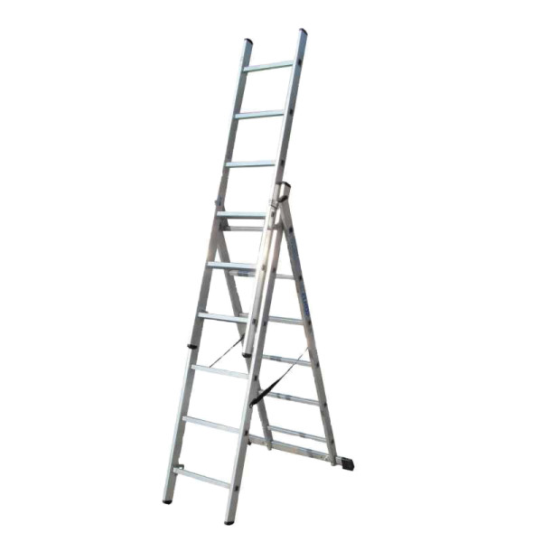 Выдвижная лестница-стремянка Elkop VHR TS 3х6