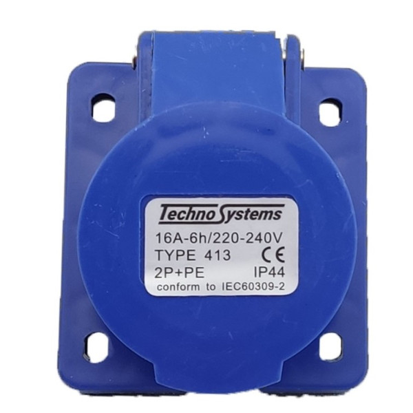 Встроенная силовая розетка TNSy 413 2Р+PЕ 16А 220В IP44 (TNSy5500424)