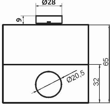 Одномісний пост керування Promfactor FP4-BOX1W4 з металевою кнопкою "STOP" - фото №3