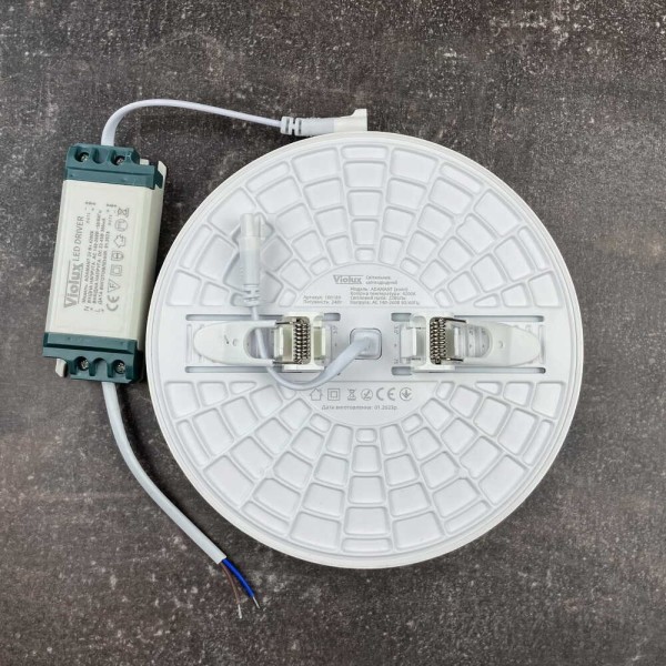 Світильник LED даунлайт Violux ADAMANT 24W 4200K круг IP20 білий ( 100180 ) - фото №4