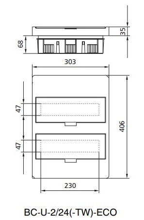 Щит Eaton Moeller BC-U-2/24-ECO - фото №2