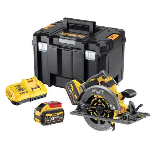 Акумуляторна дискова пила DeWALT DCS579X2 FLEXVOLT XR Li-lon 54В Ø190х30мм 5800об/хв - фото №1