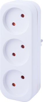 Тройник E.Next e.socket.003.10.2 2P 10А без заземления (s9100053)