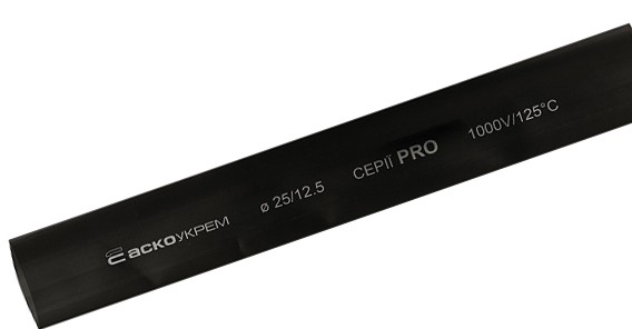 Черная термоусадочная трубка Аско-Укрем PRO Ø 25,0/12,5 (A0150040580)