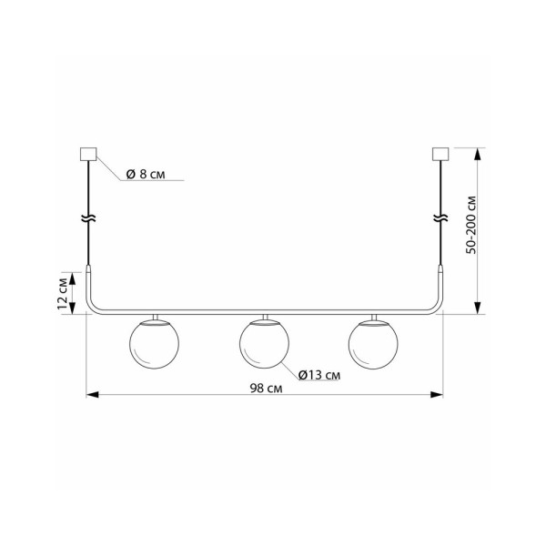 Люстра Imperium Light 603398.05.69 Frost E14 3x40W IP20 - фото №2