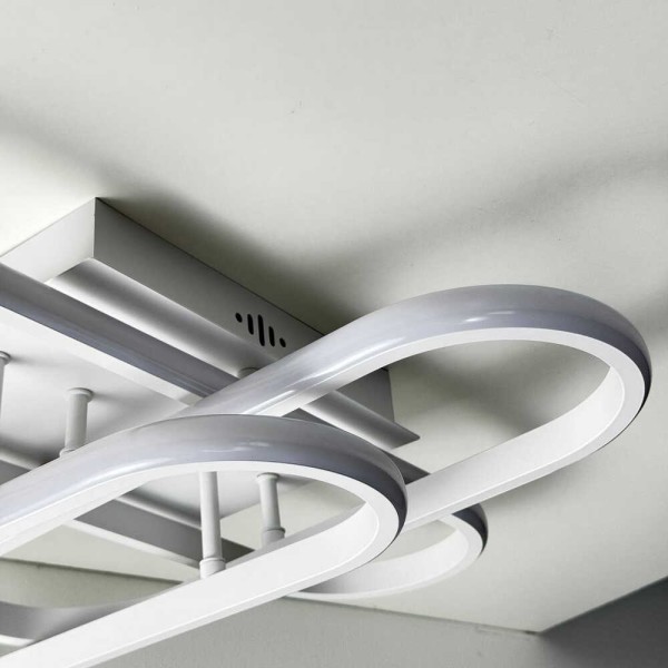 Светильник LED smart DIOR+пульт 90W 3000-5000K IP20 квадрат белый Violux ( 220925 ) - фото №4